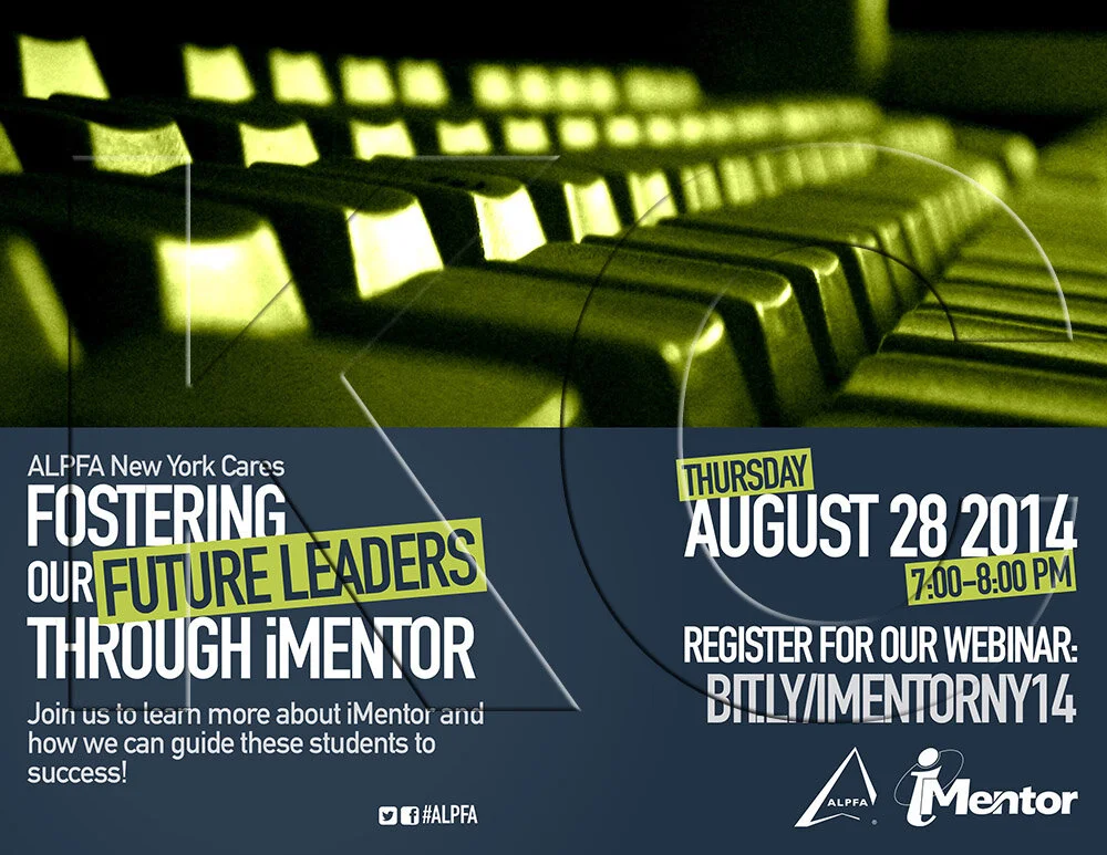 ALPFA New York Chapter &amp; iMentor Networking Event (landscape flyer, letter-sized)