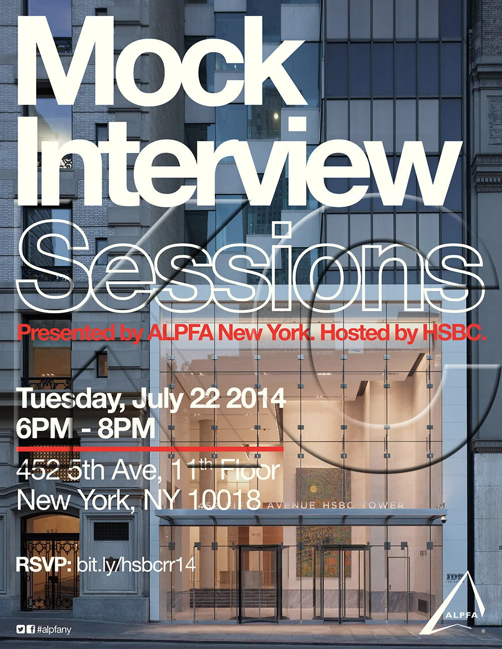 ALPFA New York Chapter &amp; HSBC Networking Event (portrait flyer, letter-sized)