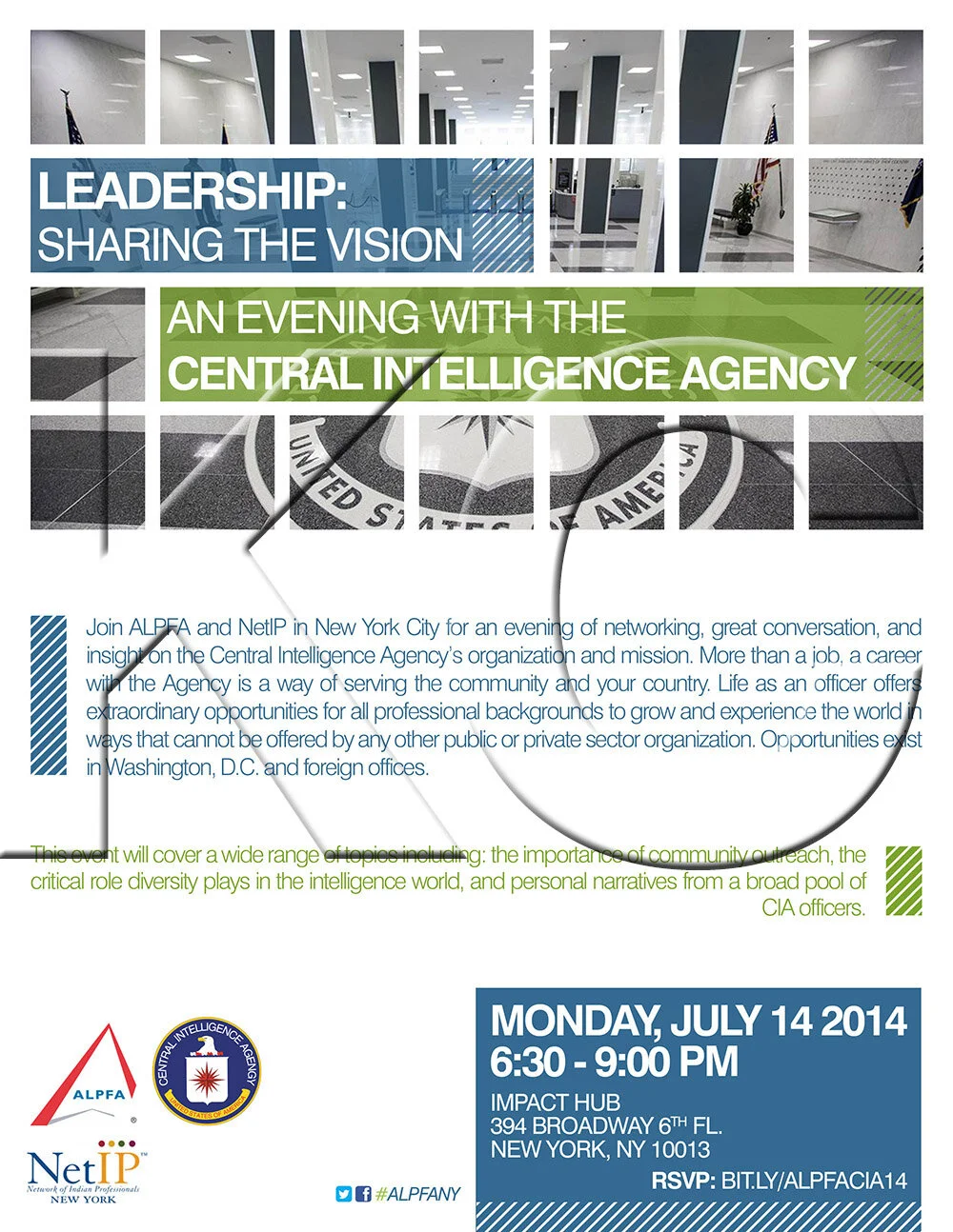 ALPFA New York Chapter &amp; CIA Networking Event (portrait flyer, letter-sized)