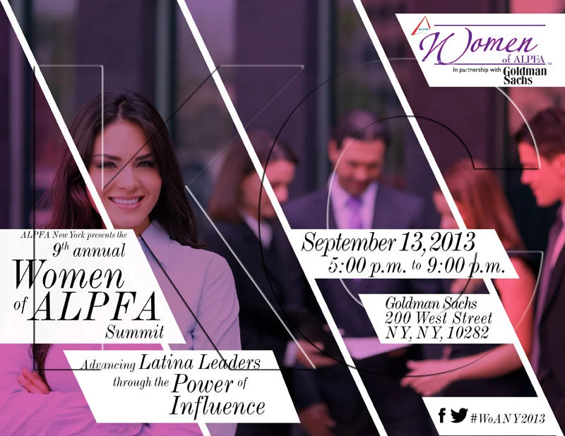 ALPFA New York Chapter &amp; Goldman Sachs Networking Event (landscape flyer, letter-sized)