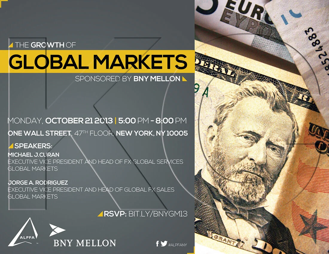 ALPFA New York Chapter &amp; BNY Mellon Networking Event (landscape flyer, letter-sized)