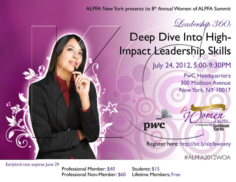 ALPFA New York Chapter &amp; PwC Networking Event (landscape flyer, letter-sized)