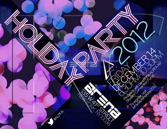 ALPFA New York Chapter “Holiday Party 2012” (landscape flyer, letter-sized)