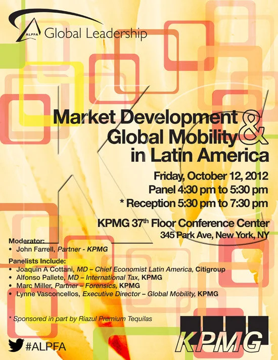 ALPFA New York Chapter &amp; KPMG Networking Event (portrait flyer, letter-sized)