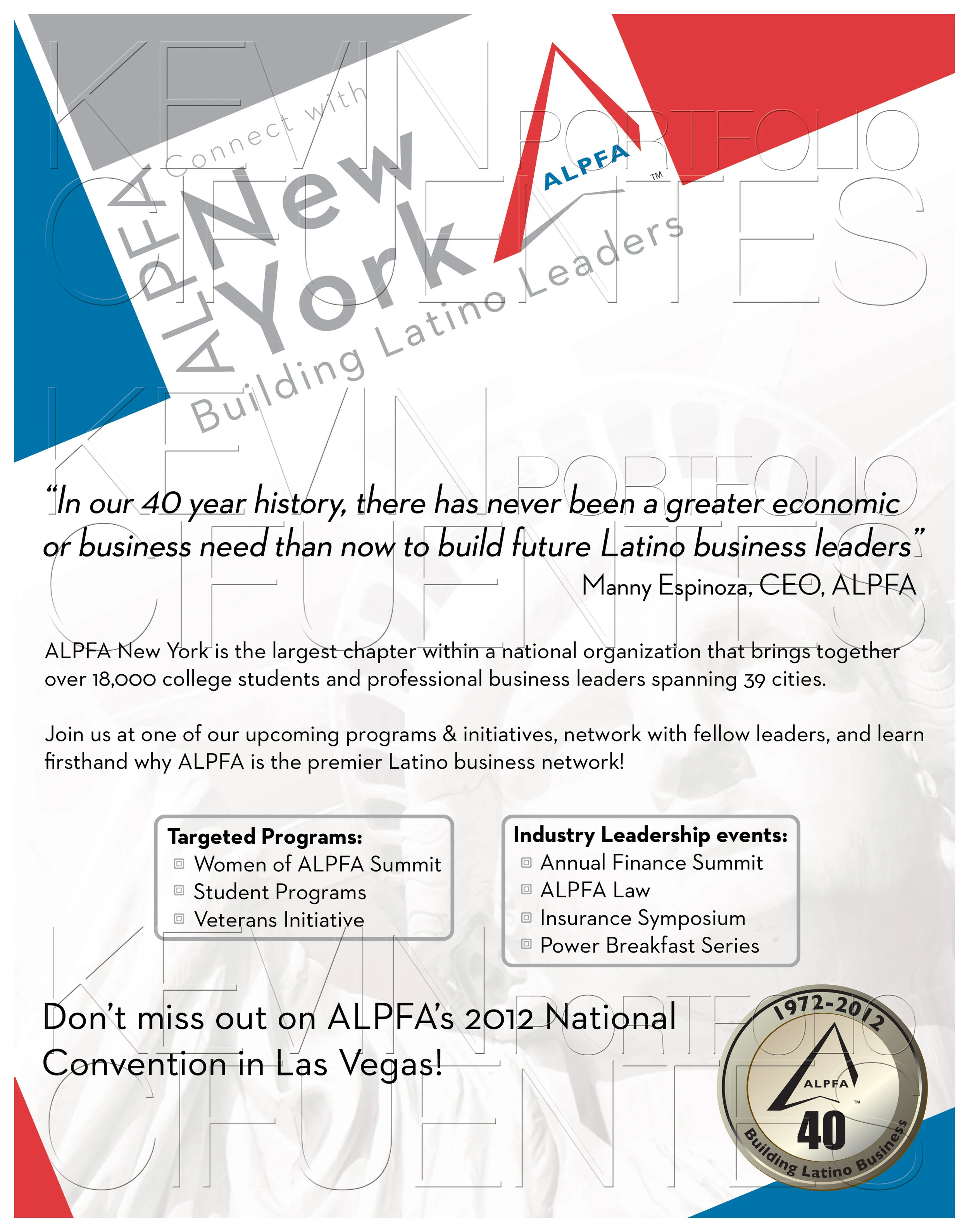 ALPFA New York Chapter LATINO Magazine Ad