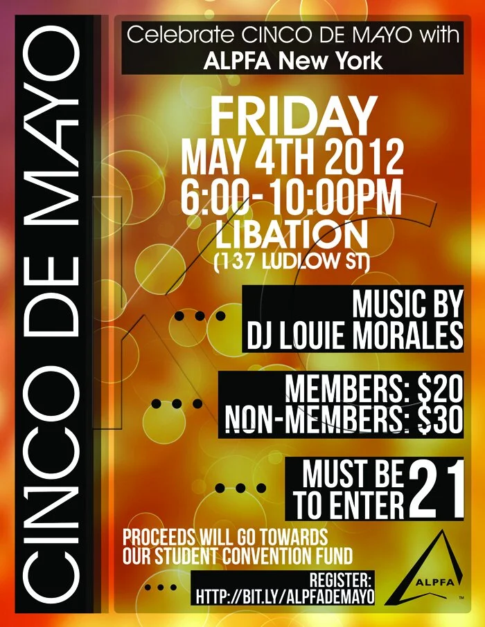 ALPFA New York Chapter “Cinco de Mayo” Social (portrait flyer, letter-sized)