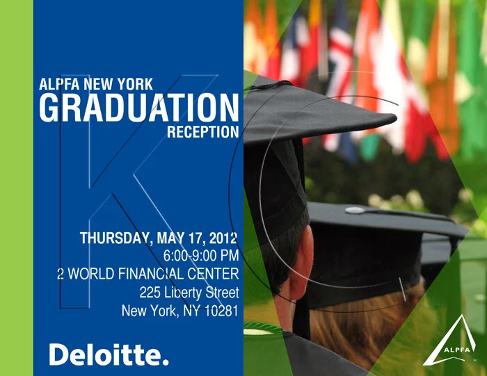 ALPFA New York Chapter &amp; Deloitte Networking Event (portrait flyer, letter-sized)