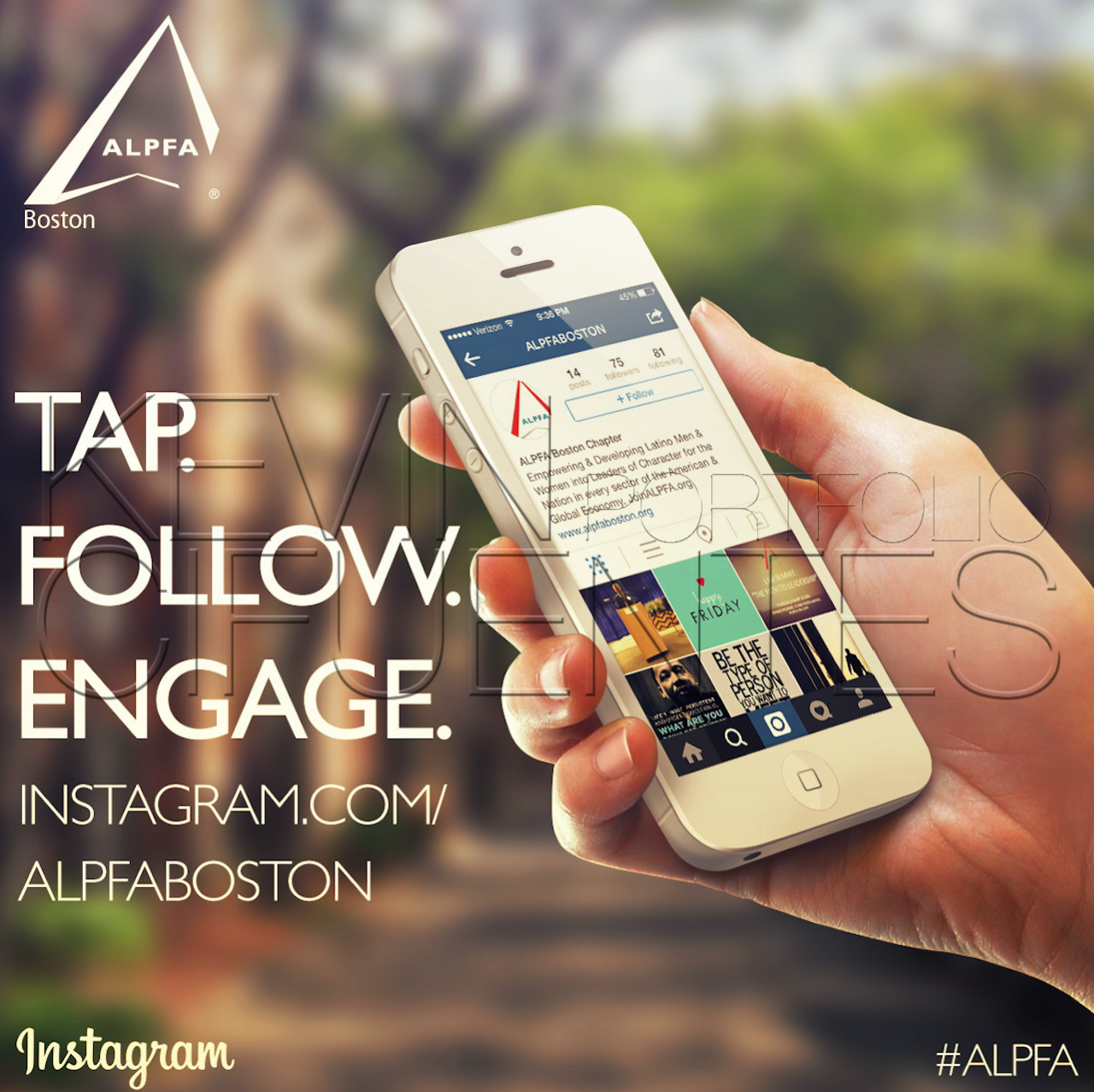 ALPFA Boston Chapter “Instagram Promo” Graphic (square-sized)
