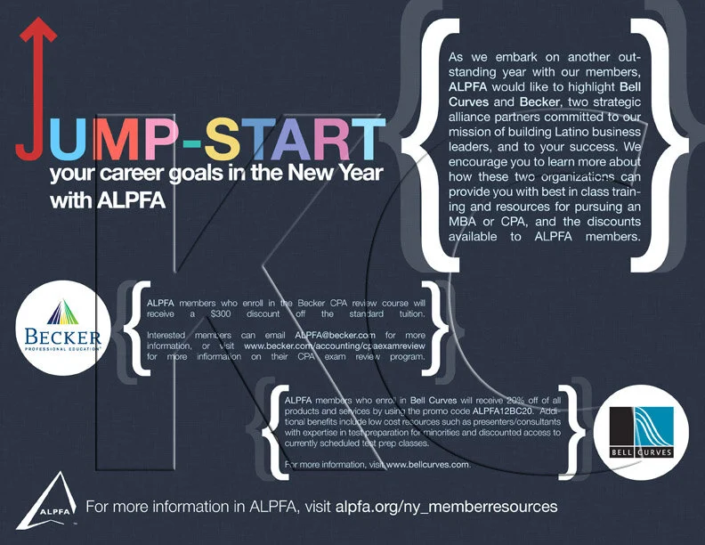 ALPFA New York Chapter “Jump-start your Career” Graphic (landscape-sized)