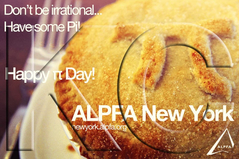 ALPFA New York Chapter “Pi Day” Graphic (widescreen-sized)