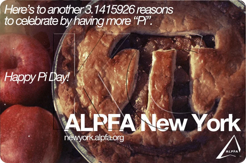 ALPFA New York Chapter “Pi Day” Graphic (widescreen-sized)