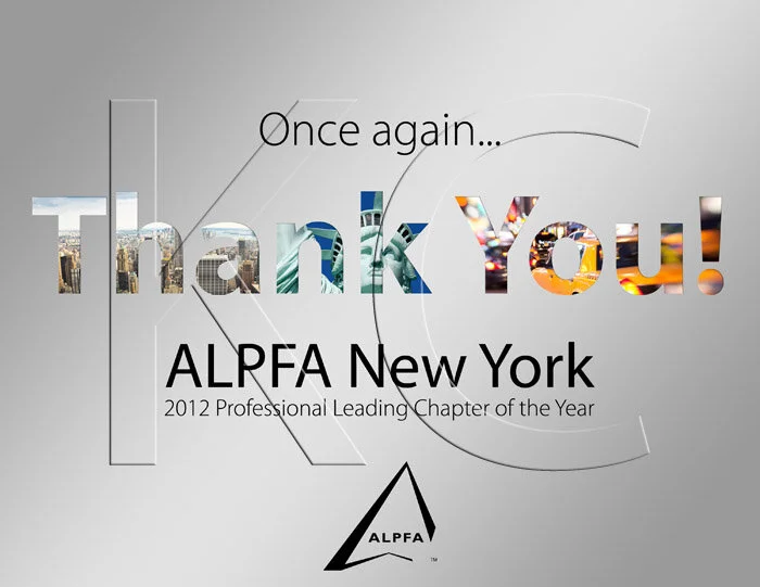 ALPFA New York Chapter “2012 Chapter of the Year” Graphic