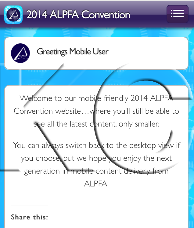 2014 ALPFA National Convention (Wordpress - Phone View)