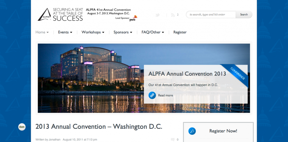 2013 ALPFA National Convention (Wordpress)