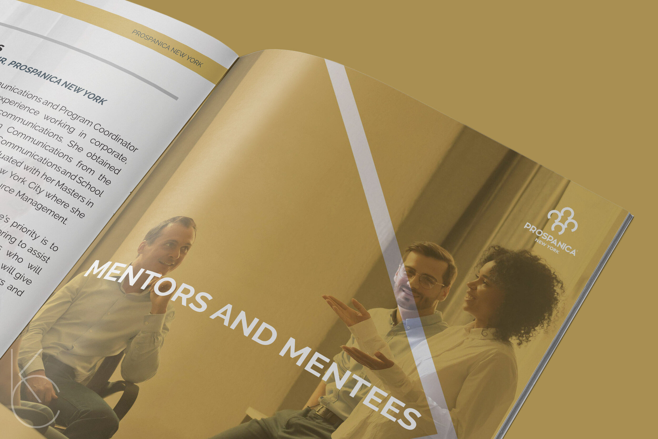 A "participant" portfolio (US Letter) was commissioned as a "who's who" amongst all the mentor and mentees participating in the program.