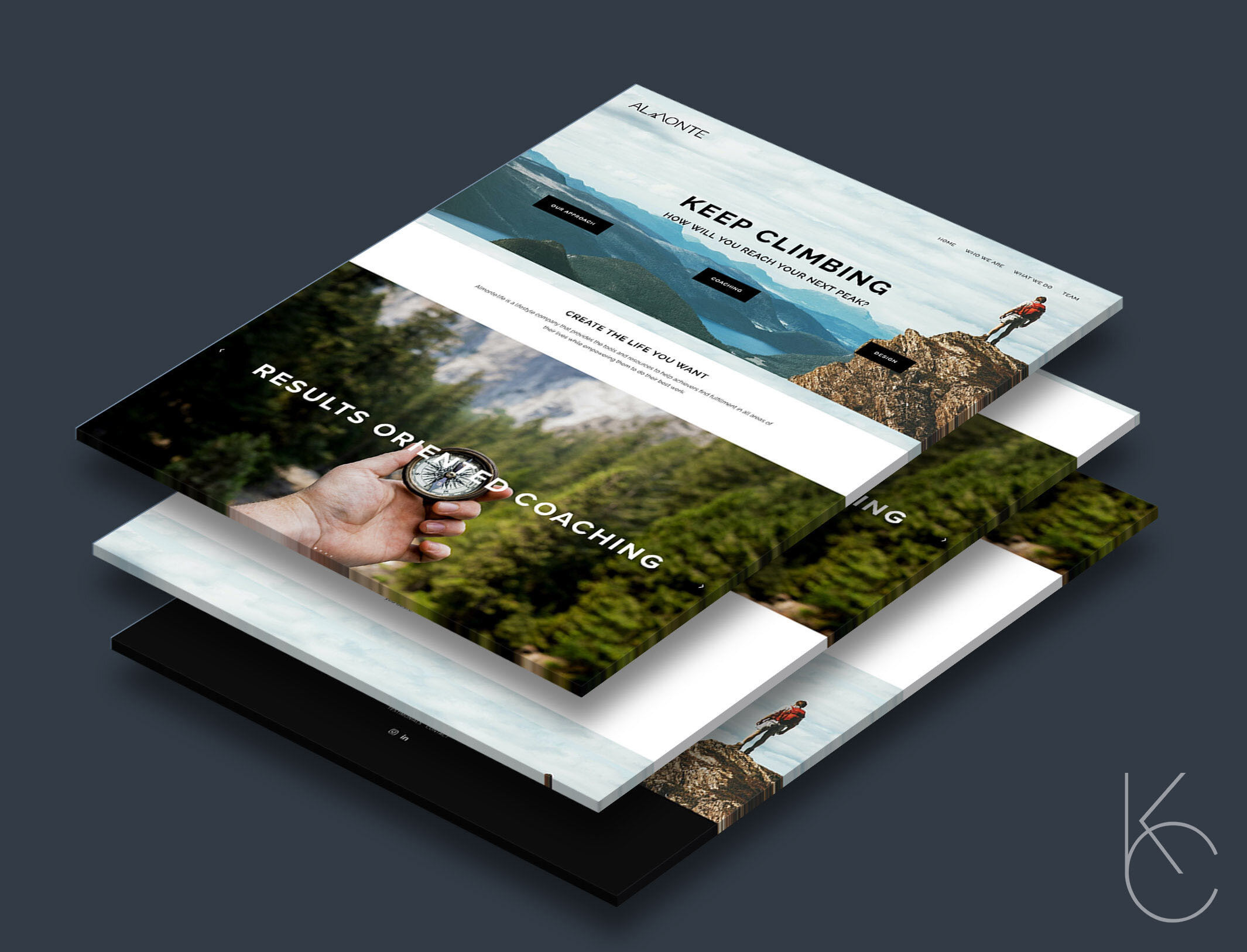 Built using Squarespace, the sharp-cornered & sleek interface of their website reflects the branding.