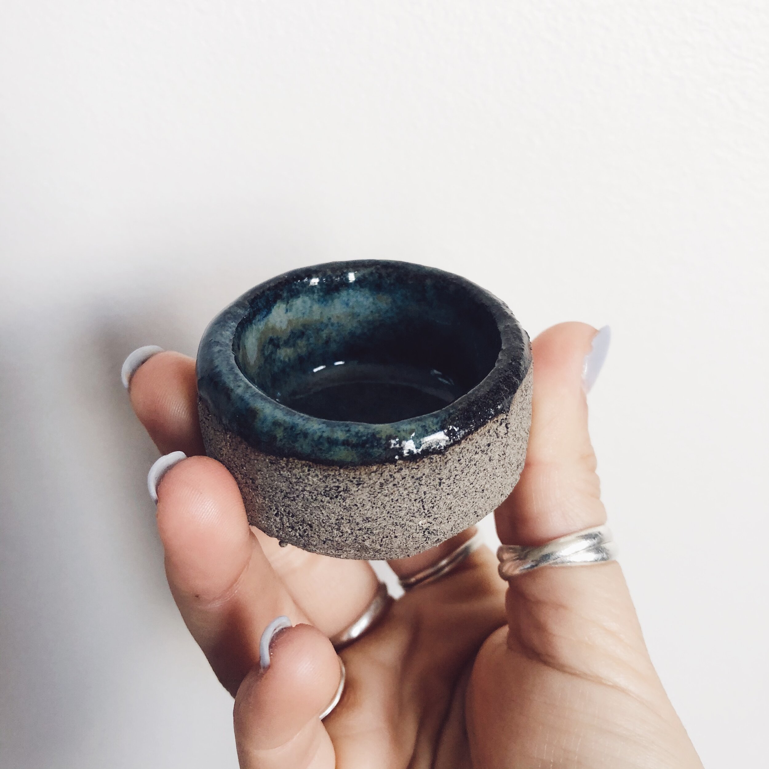 Mini Blue Ring Holder #17
