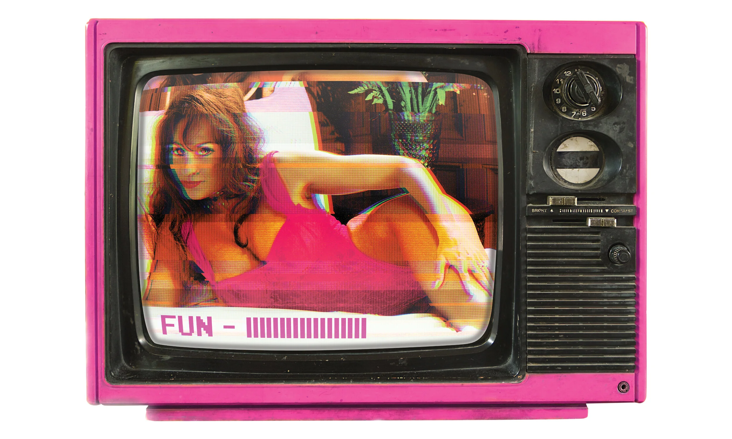  Retro t.v. graphic created for the sale. 
