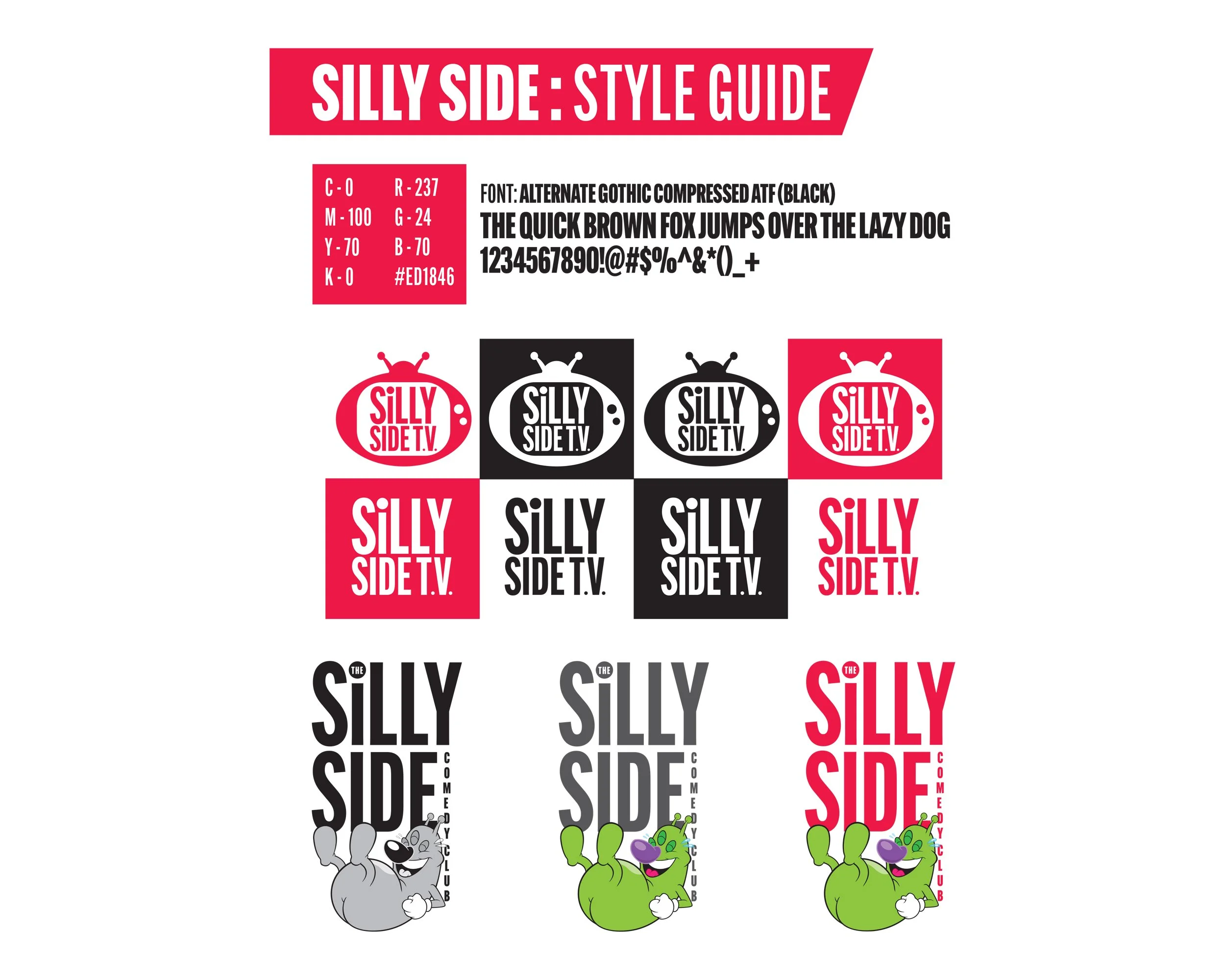  Quick style guide for the producers of the media content to reference. 
