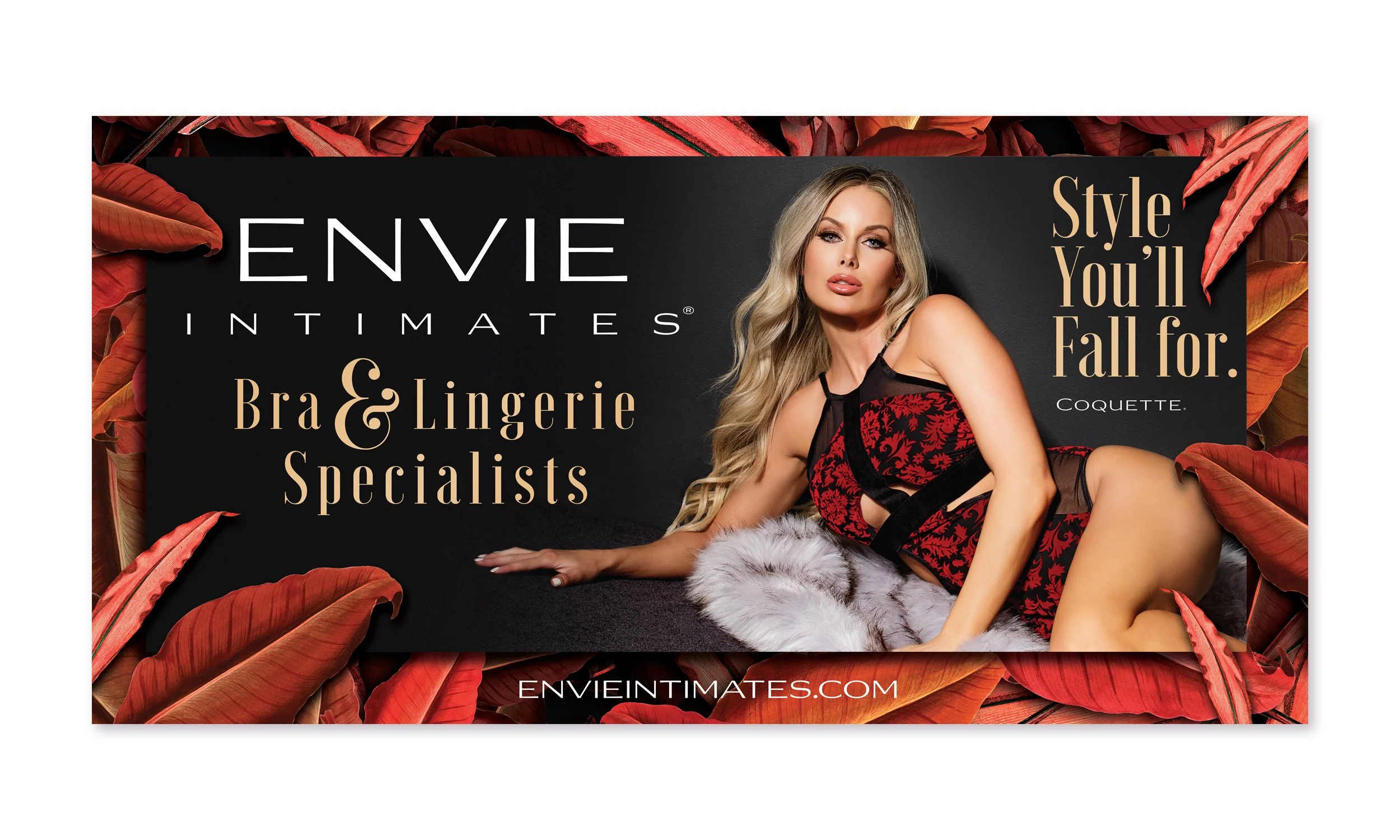  8’ x 4” billboard outside the Envie Intimates location in Waterloo, Ontario. 