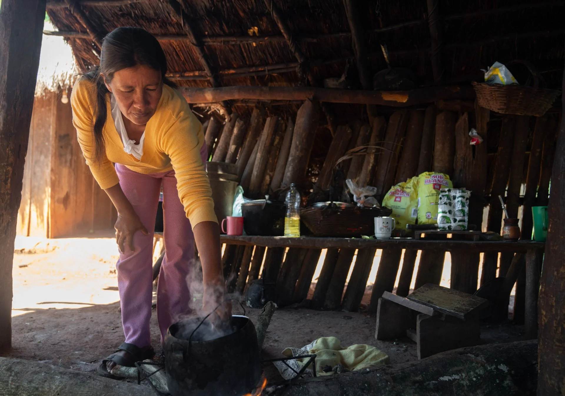 Ramona in her day-to-day life in the community of Santa Teresita, Paraguay.