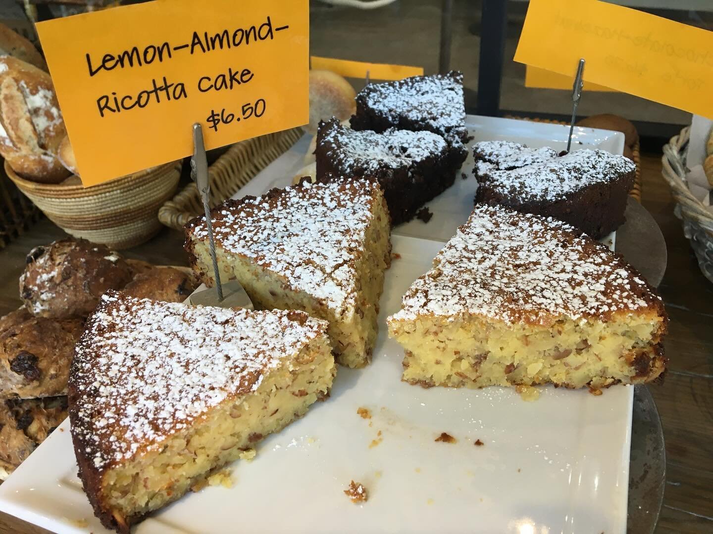 It&rsquo;s springtime in Santa Fe...the days are warmer; lilacs are in bloom, and our lemon-ricotta-almond cake is back on the menu!
#SageBakehouse
