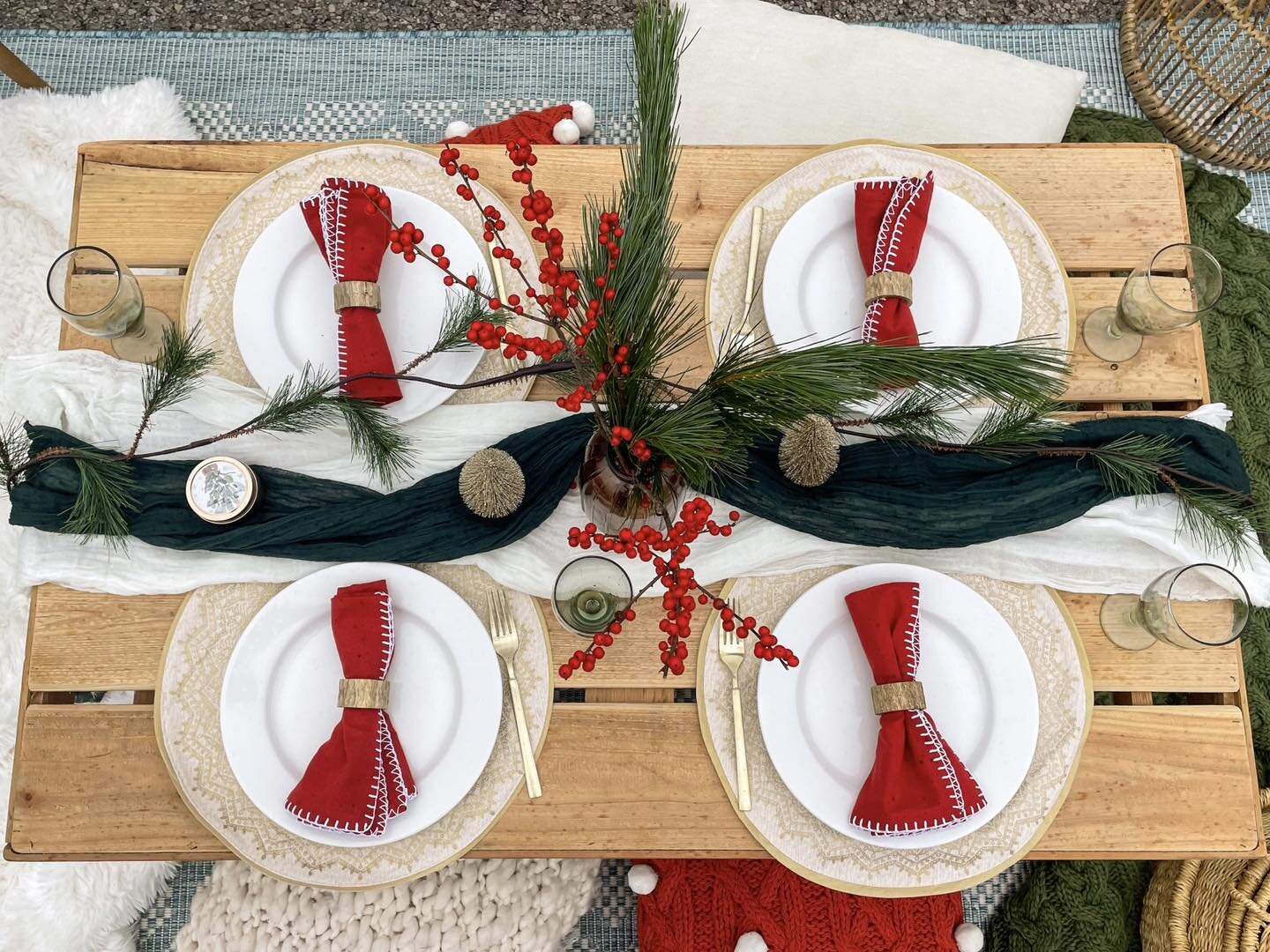 Escape the chaos of the holidays by booking a Christmas picnic for two! Savor the season with a memorable and festive date night 🎄🎁🧺
