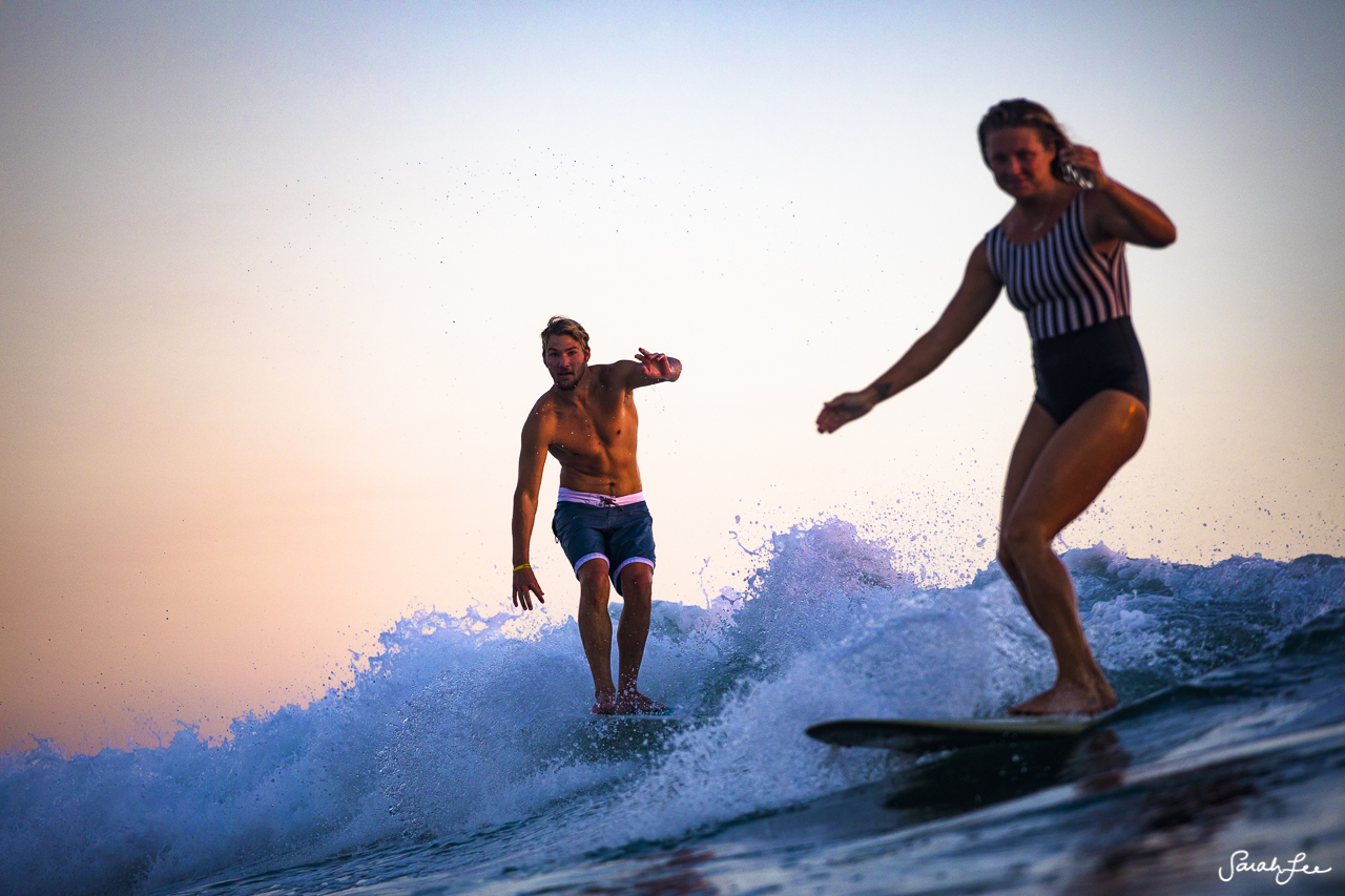  Karson Lewis and Kevin Skvarna at Mexi Log Fest 2018 · Longboard Surfing Festival Mexico 