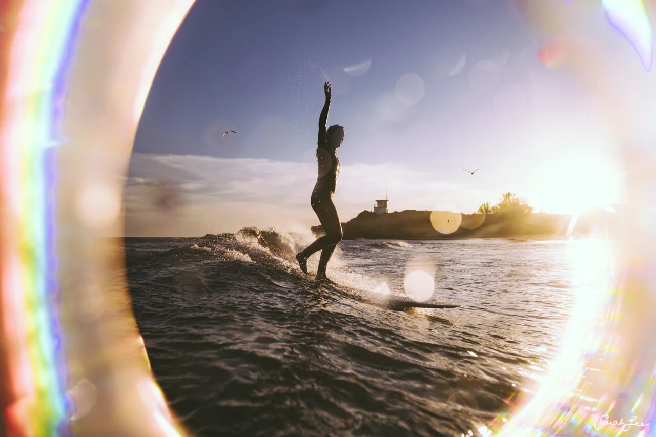 Leo Carrillo Surf And Rainbow Lens Effect Sarah Lee Photo