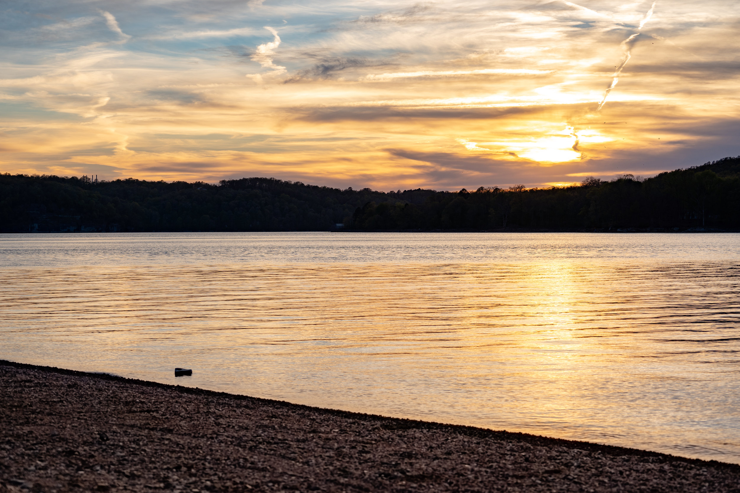Shores at the end of day