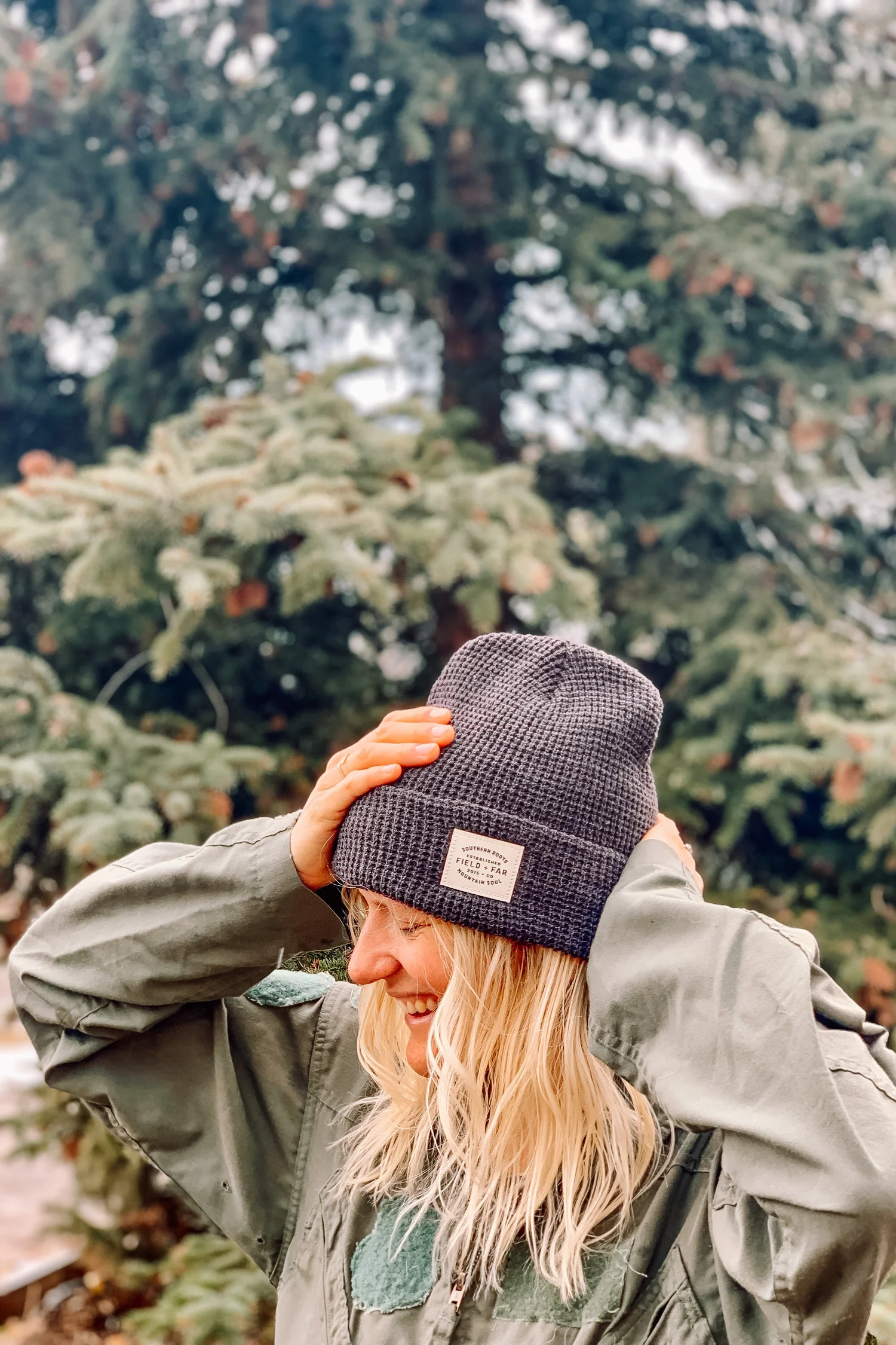 Field + Far Waffle Beanie — ROOT HOUSE Coffee + Shop