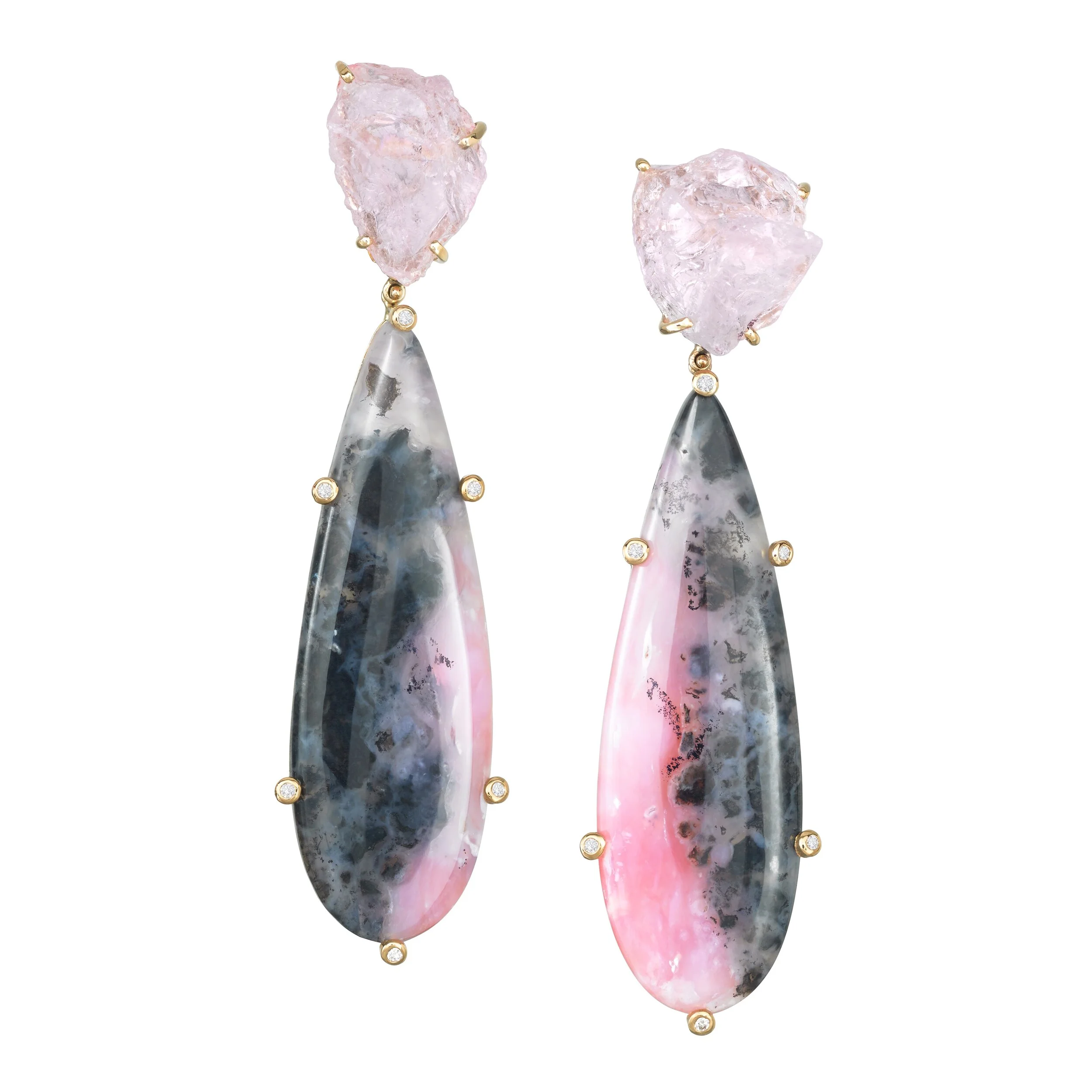 JOON HAN Icy Morganite and Pink:Black Opal Drop Earrings.jpg