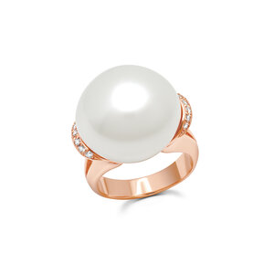 18k Or Rose EP White & Blue Butterfly Cocktail Ring 18k Or Rose EP White & Blue Butterfly Cocktail Ring