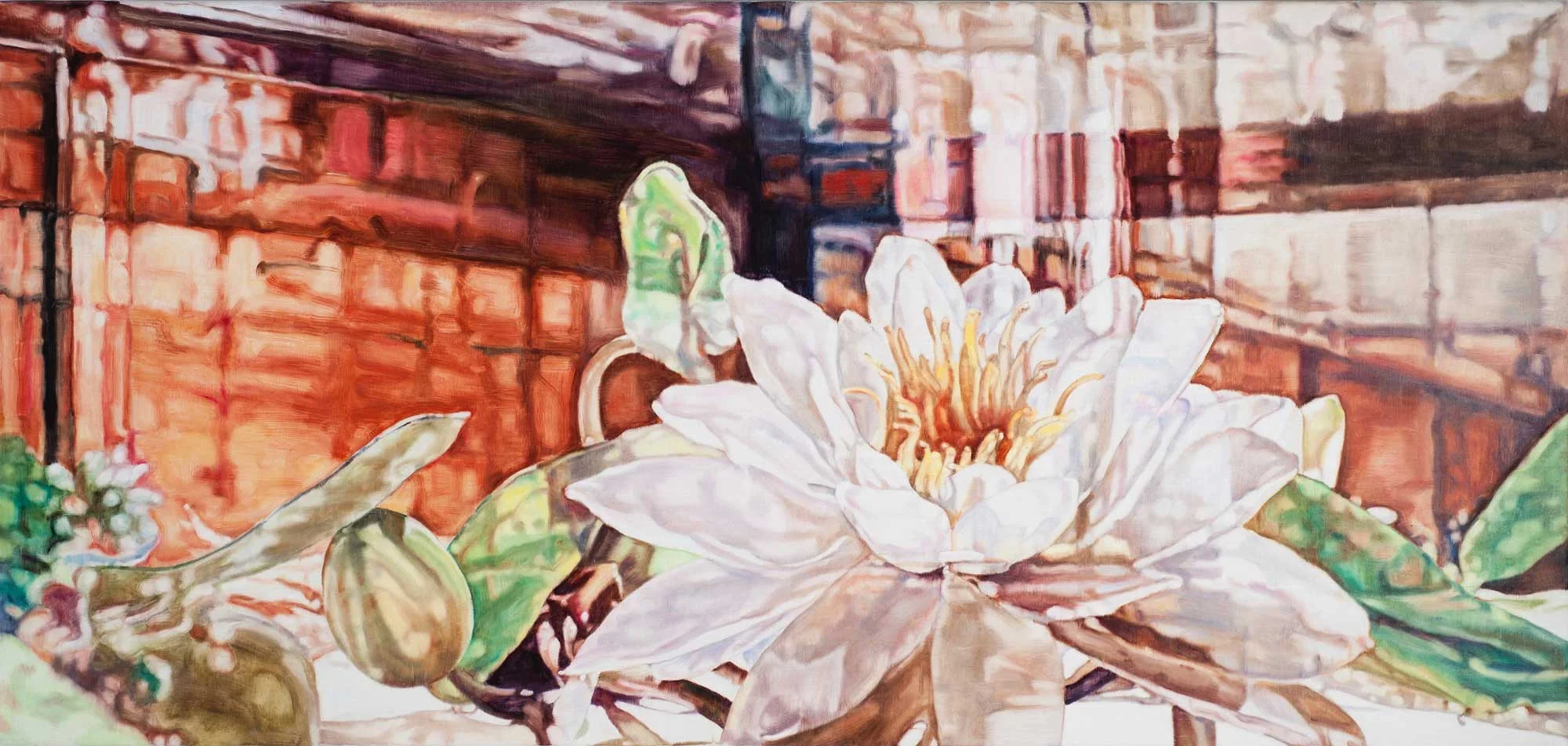 Large Glass Garden #2 , 2012 76 x 152cm oil on linen