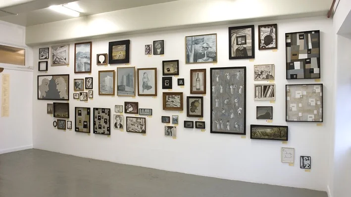 Dena Kahan with Michele Burder and Amanda Johnson In Modern Memory , (installation shot) Blindside Gallery, 2006
