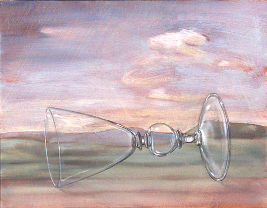   Fallen Glass , 2002 28 x 35cm oil on linen 