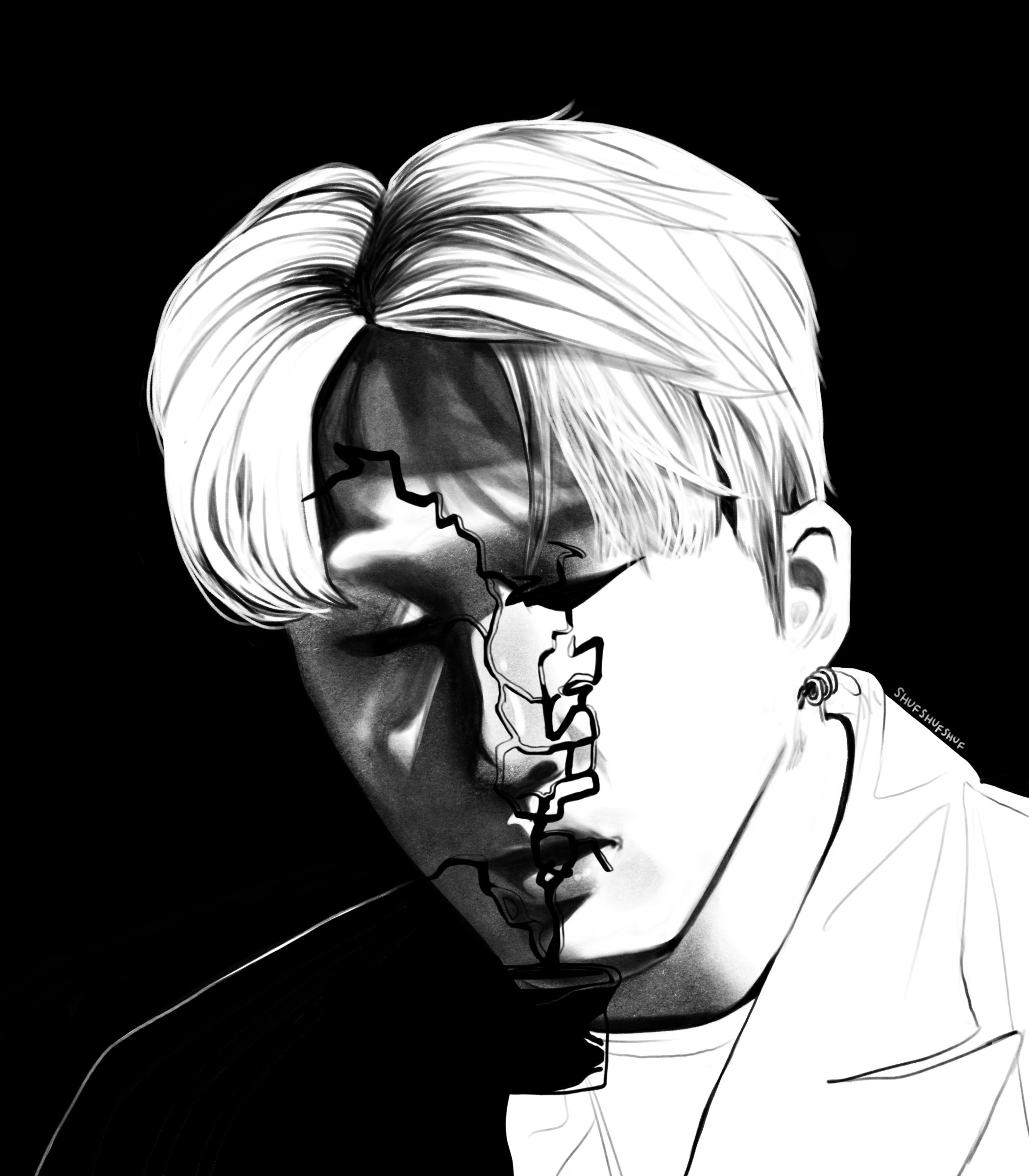 Changbin Streetlight Diptych Overlay