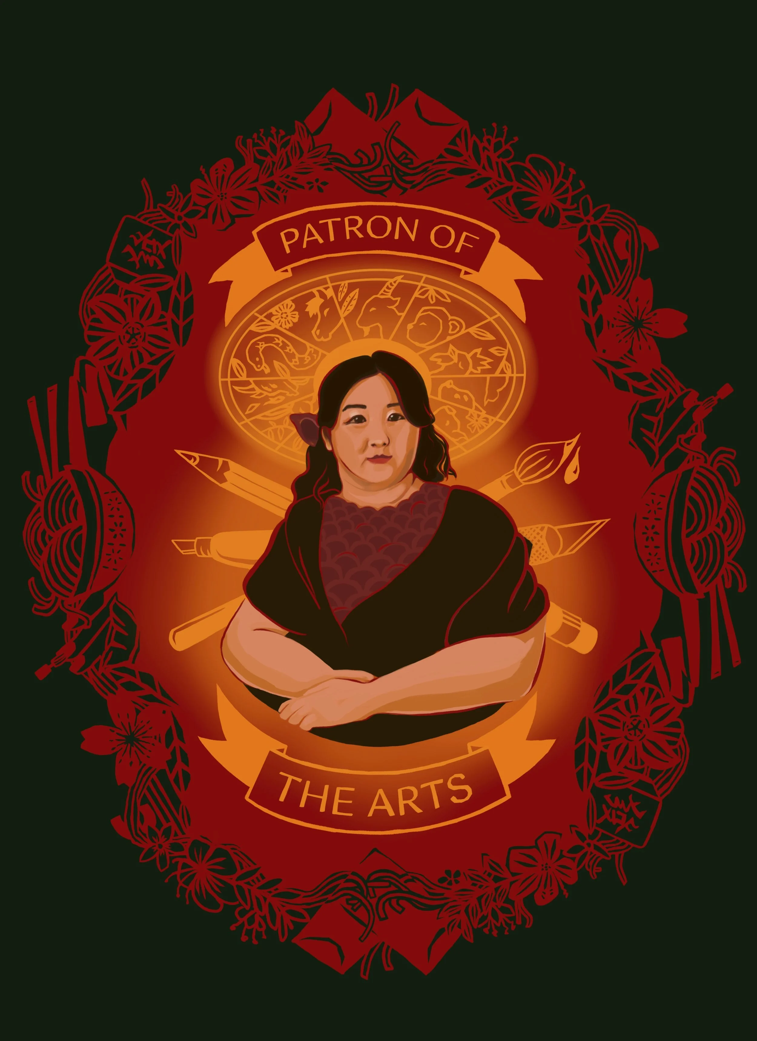 Katie, Patron of the Arts