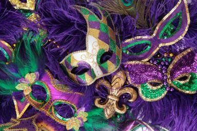 Mardi Gras carnival masks