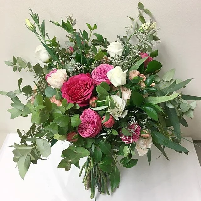 Large wildflower style bunch with bright colours