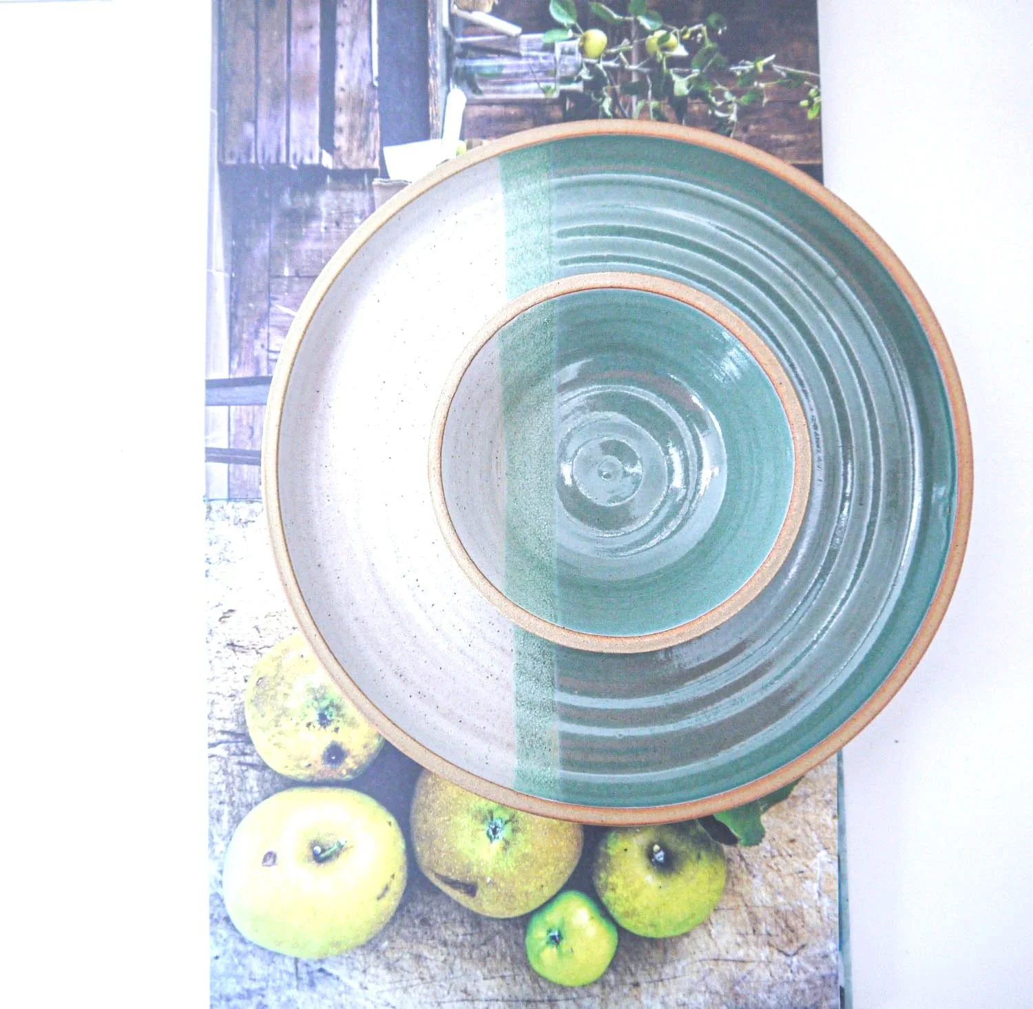 Double walled bowl Green Gradient