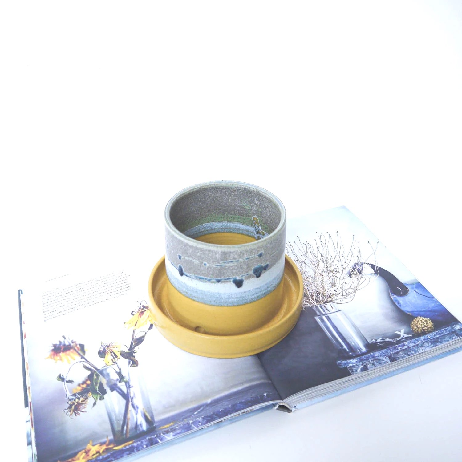 Planter yellow garden