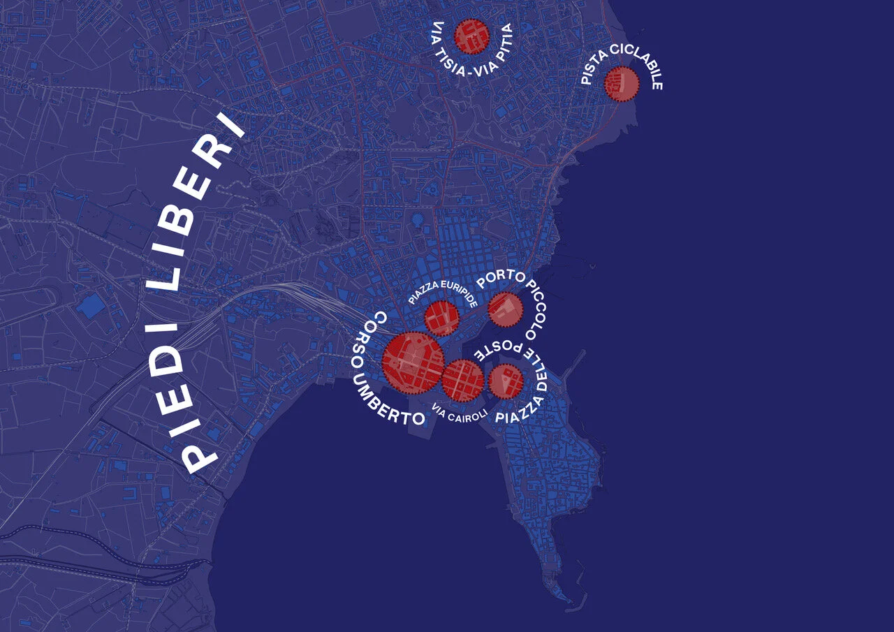 Piedi Liberi - Tactical Urbanism Proposal in Syracuse Sicily