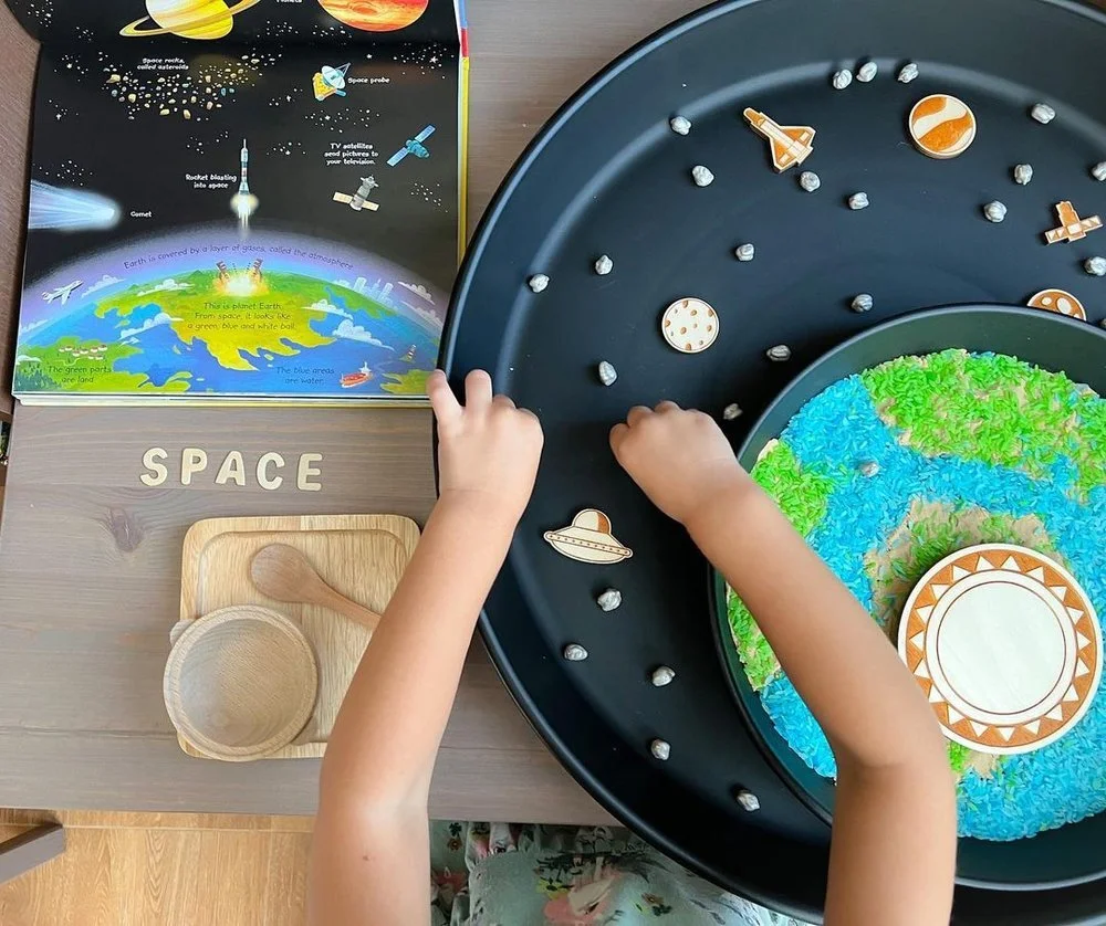 為什麼地球有分白天黑夜？跟著賽奇卡娃做地球感官盆、學科普知識