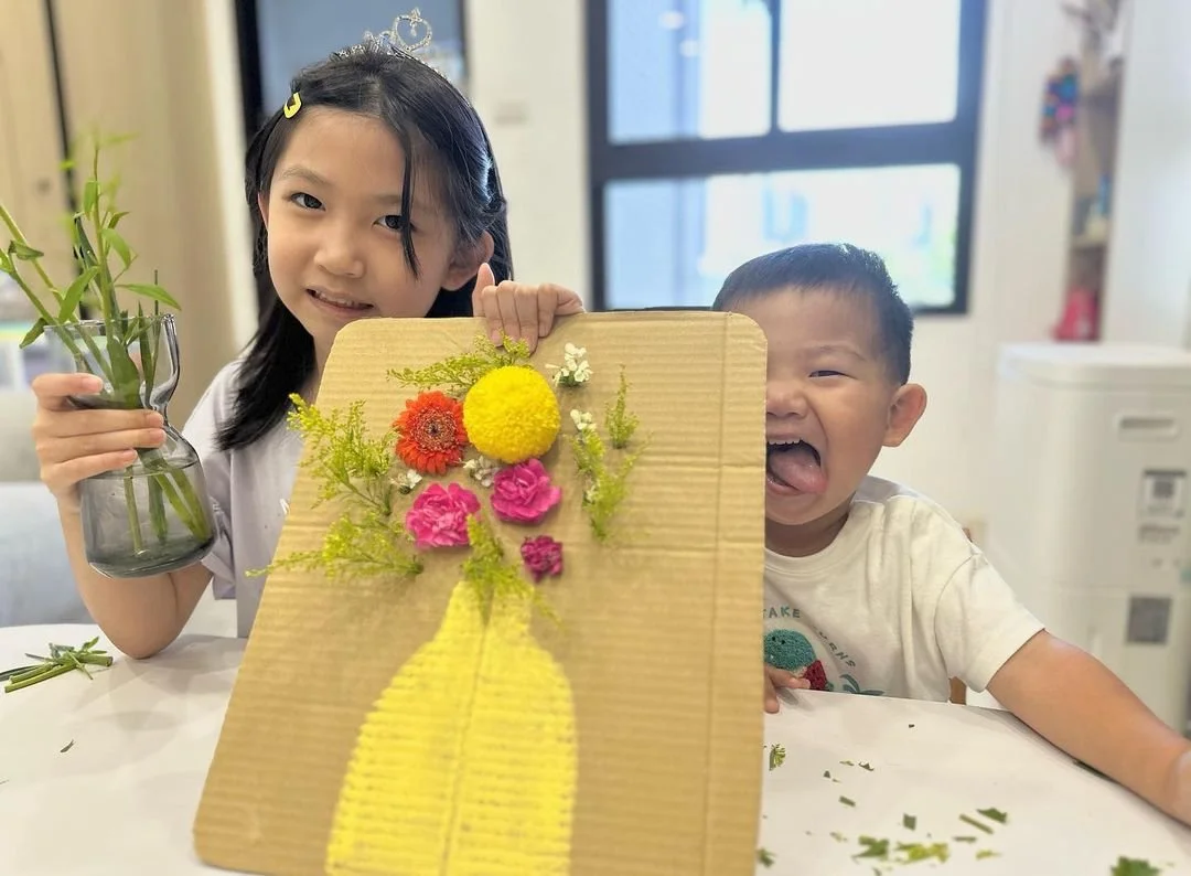 不同年齡能操作相同活動?佩佩老師用紙板藝術插花完美示範