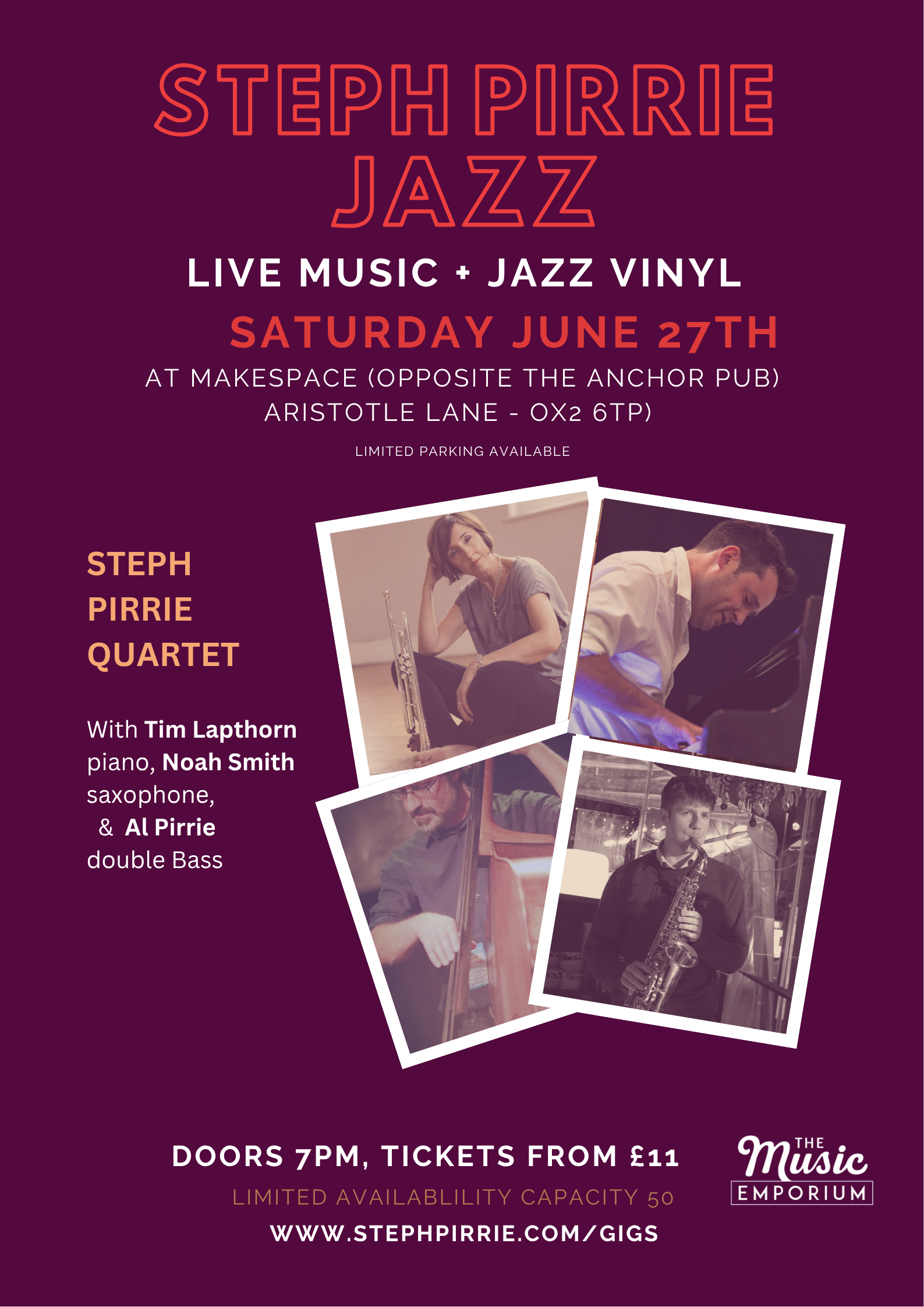 Gigs — Steph Pirrie
