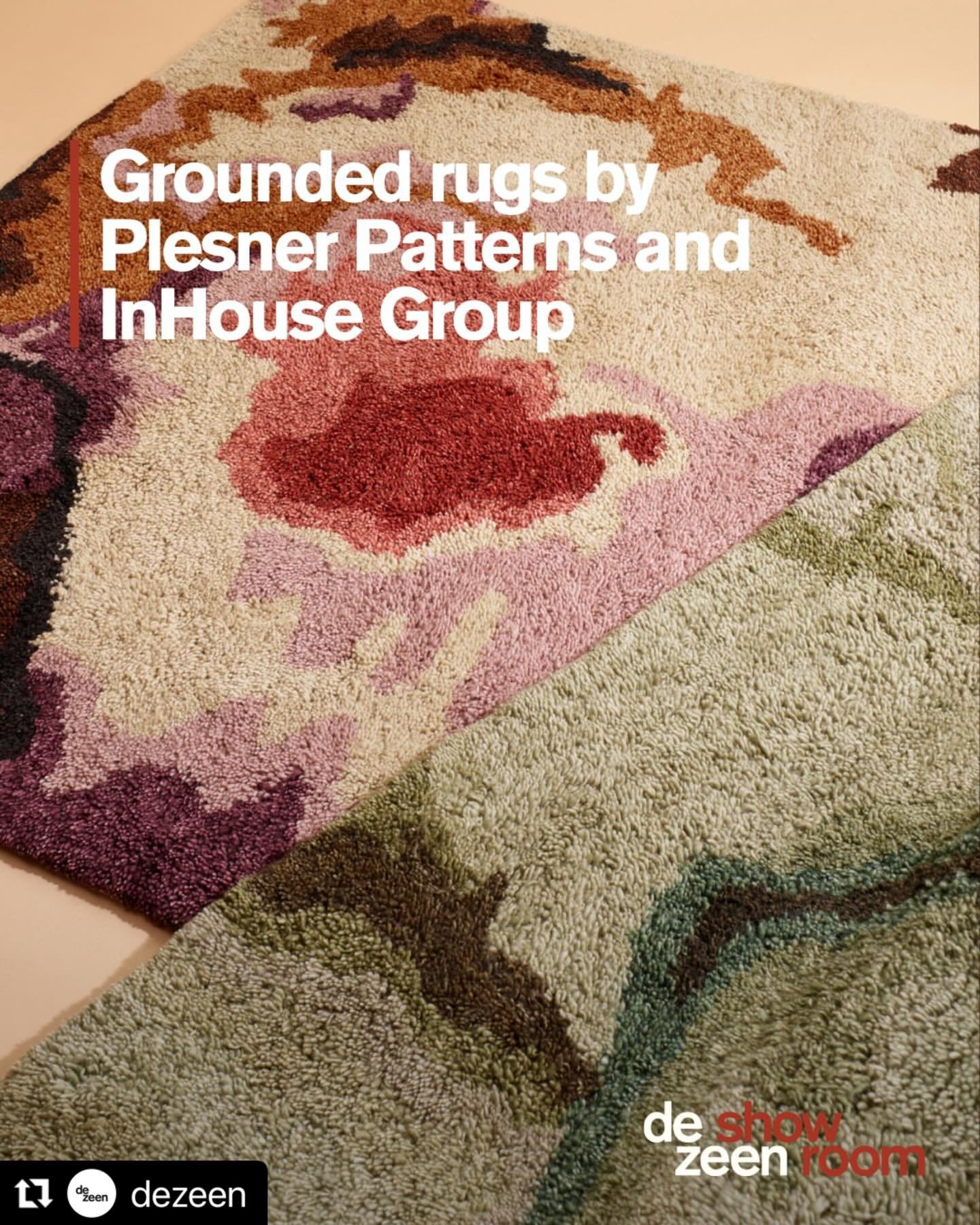 #Repost @dezeen 
・・・
The following rugs and materials recently listed on Dezeen Showroom aim to bring textural and aesthetic richness to interior spaces.
Soft furnishings offer a number of benefits: as well as adding visual interest, their presence c