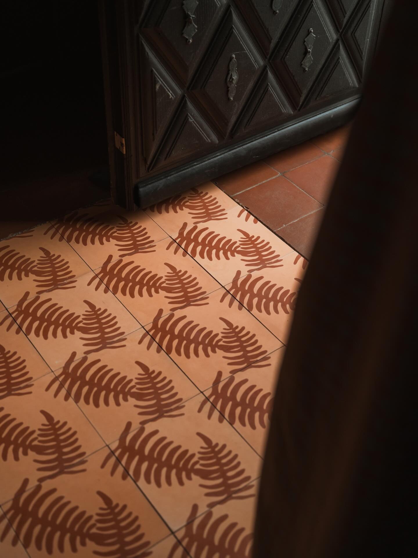 The tile Sisselrot inspired by lush areas of &laquo;bregner&raquo; reminding me of the rain forest 🌿

@farfarfliser 
@aligran 📸