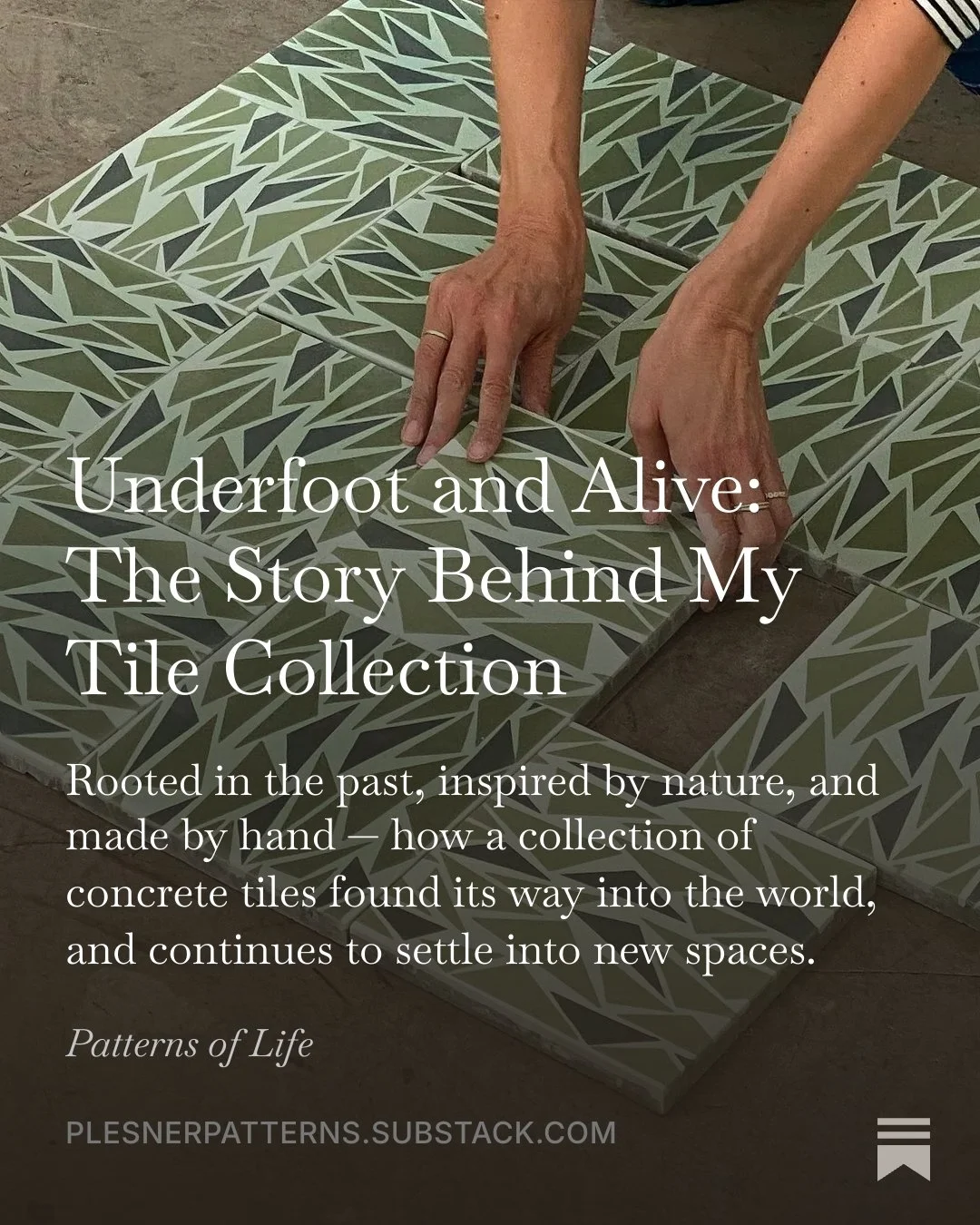 My tile collection launched earlier this year, but its story is still unfolding, from hand-crafted Moroccan concrete tiles to the spaces they are now beginning to call home.

In my latest Substack, I share the story behind the collection, the craft t