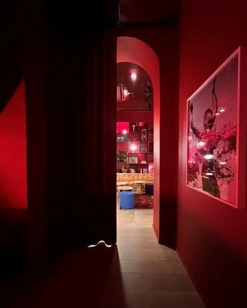 Ever wondered what would happen if a hotel had its own mythical guardians?

At Hobo Oslo, they do. I turned myth into pattern &mdash; dreaming up a cast of creatures woven into the walls, each one holding a little piece of the hotel's restless, curio